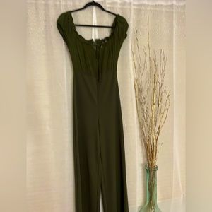 Green long jumpsuit✨